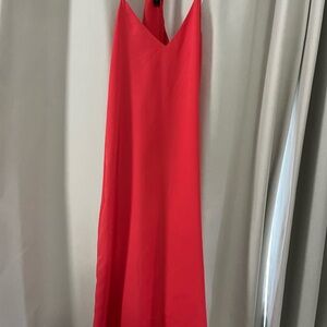 J. Crew Red/Pink Spaghetti Strap Sundress